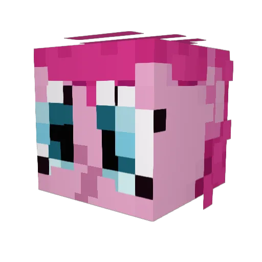 DawpedeX Minecraft avatar head, 3D render