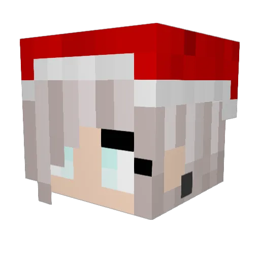 Dawstin Minecraft avatar head, 3D render