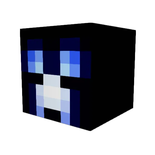 Dawzac Minecraft avatar head, 3D render