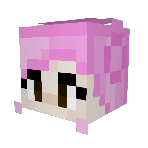 Dax1___ Minecraft avatar head, 3D render