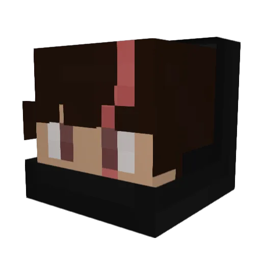DaxBar Minecraft avatar head, 3D render