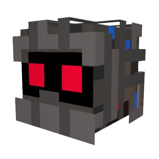DaxPlymouth Minecraft avatar head, 3D render