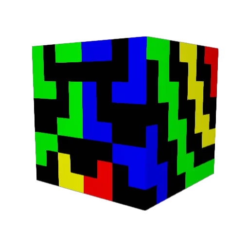 Daxale Minecraft avatar head, 3D render