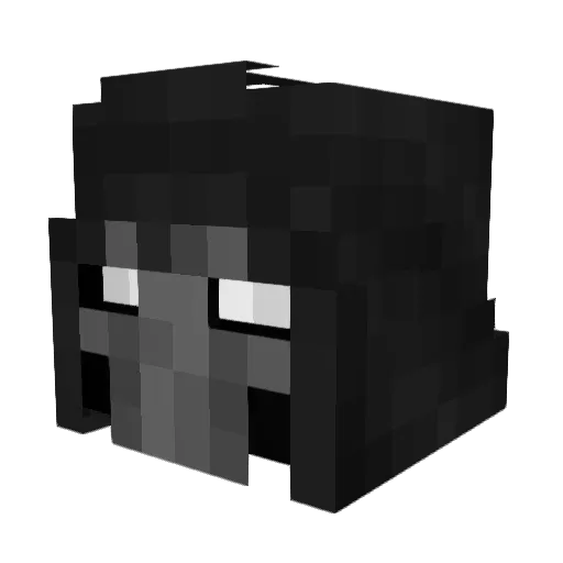 Daxastroph Minecraft avatar head, 3D render