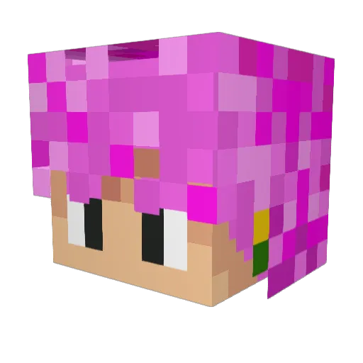Daxer4 Minecraft avatar head, 3D render