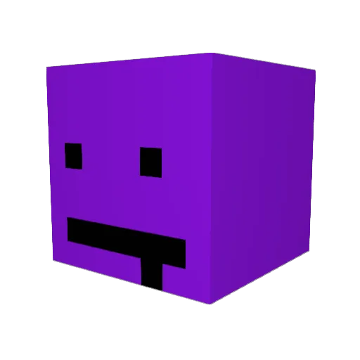 Daxley Minecraft avatar head, 3D render