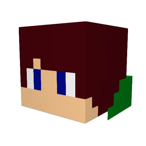 Daxo_32 Minecraft avatar head, 3D render