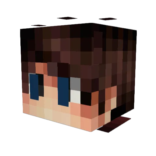 Daxthekiller Minecraft avatar head, 3D render