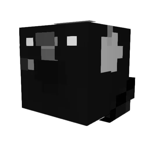 DaxtinyX Minecraft avatar head, 3D render