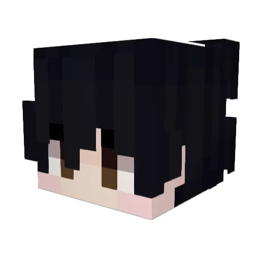 DaxxRipp_ Minecraft avatar head, 3D render