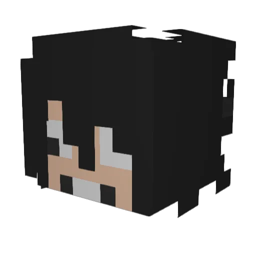 Day0ki Minecraft avatar head, 3D render