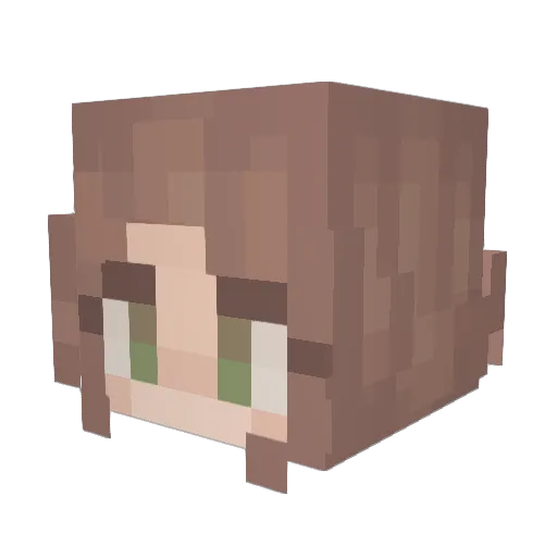 DayBear14 Minecraft avatar head, 3D render