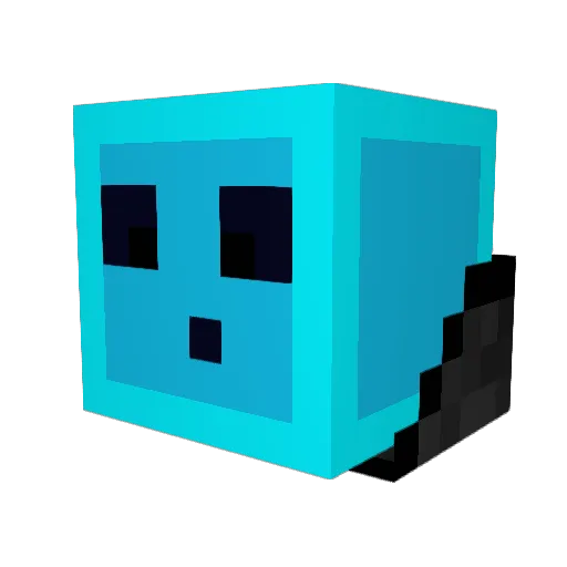 DayCosine Minecraft avatar head, 3D render