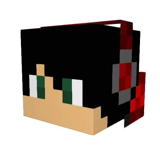 DayGamesNL Minecraft avatar head, 3D render