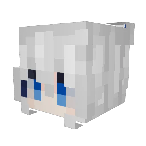 DayK00 Minecraft avatar head, 3D render