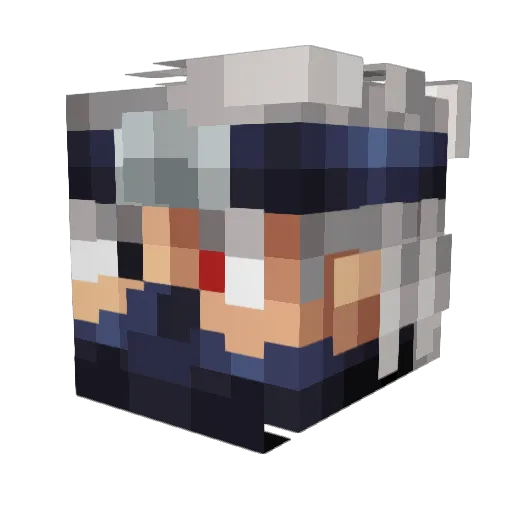 DayKfay Minecraft avatar head, 3D render