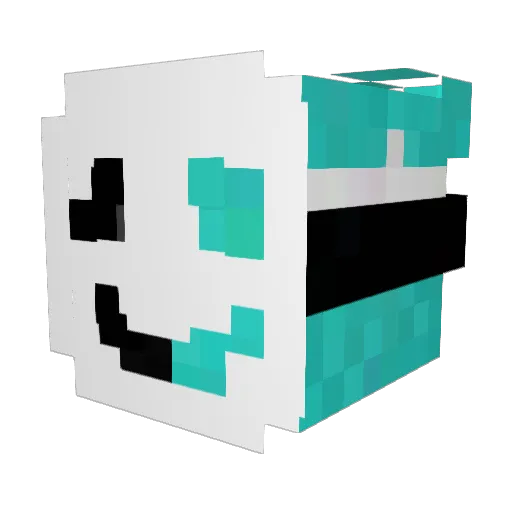 DayMeteor Minecraft avatar head, 3D render