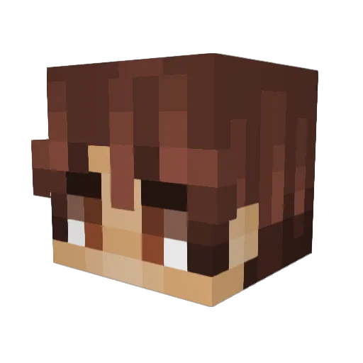 DayShark325840 Minecraft avatar head, 3D render