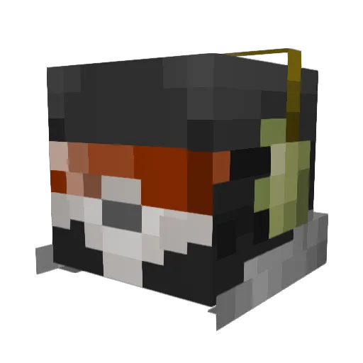 DayTripTookItTo Minecraft avatar head, 3D render