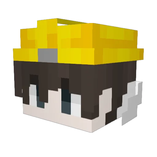 Day_Zyrn Minecraft avatar head, 3D render
