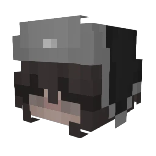 Daya_san Minecraft avatar head, 3D render