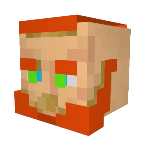 Dayan0251 Minecraft avatar head, 3D render
