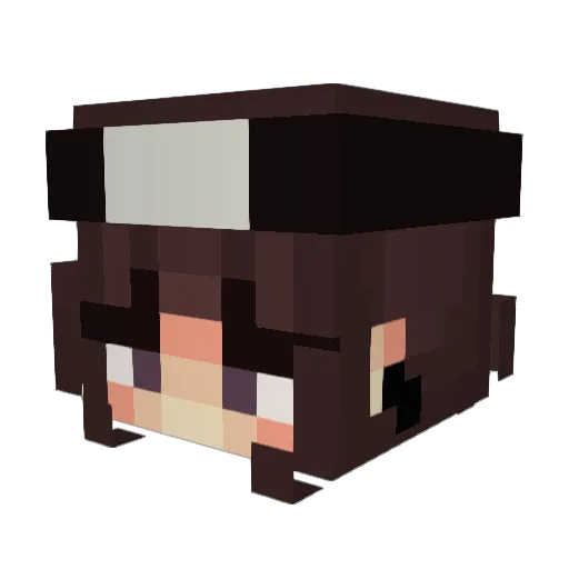 Dayana3 Minecraft avatar head, 3D render