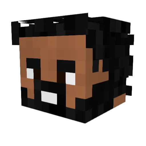 Daybit6 Minecraft avatar head, 3D render