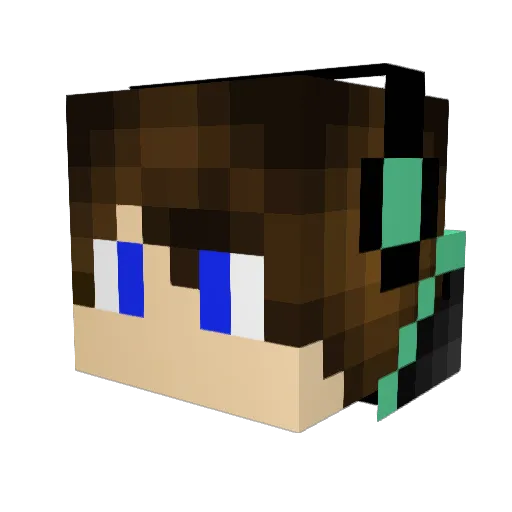Daybon742 Minecraft avatar head, 3D render
