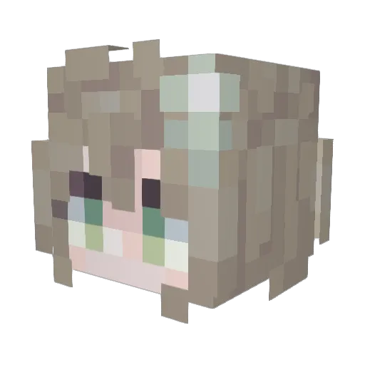 DaybreAK1a Minecraft avatar head, 3D render