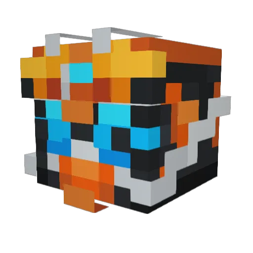 Daybreak_man Minecraft avatar head, 3D render