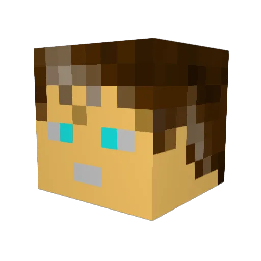 DaybreakerMusic Minecraft avatar head, 3D render