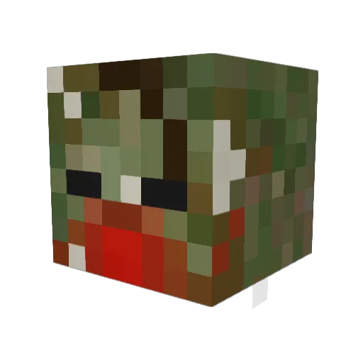 Dayclan Minecraft avatar head, 3D render