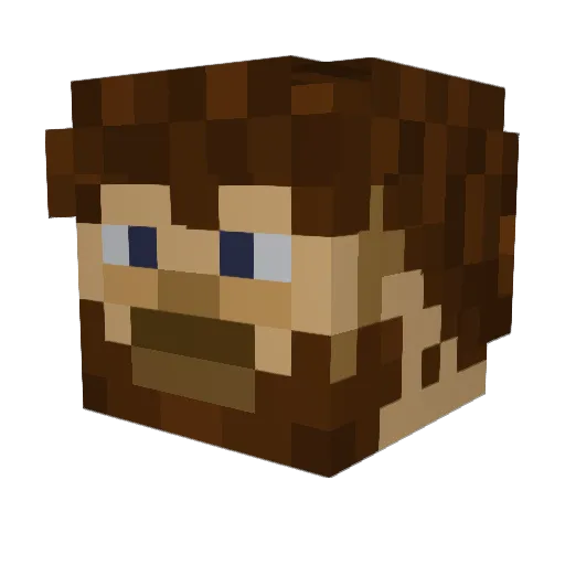 Daydaro Minecraft avatar head, 3D render
