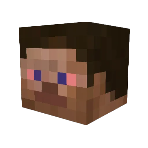 Daydosky Minecraft avatar head, 3D render