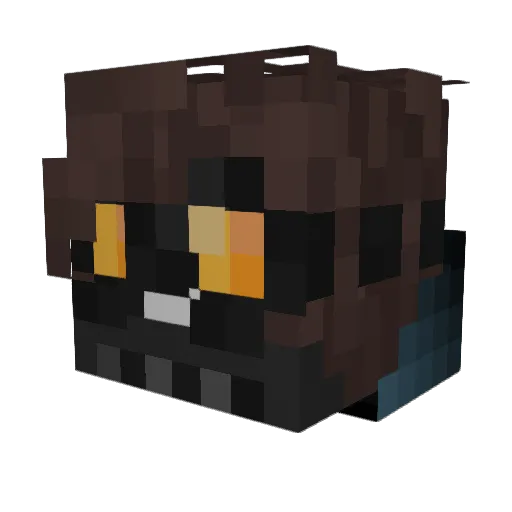 Daydreamforest Minecraft avatar head, 3D render
