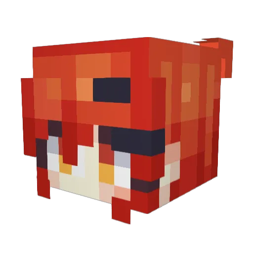 Daydreamycast Minecraft avatar head, 3D render