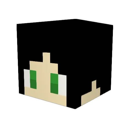 Dayin93 Minecraft avatar head, 3D render