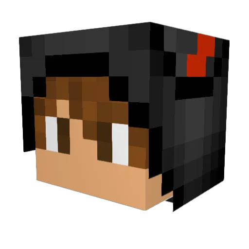 Dayita25 Minecraft avatar head, 3D render