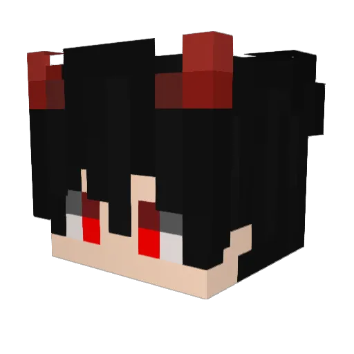 DaylightDemon_ Minecraft avatar head, 3D render
