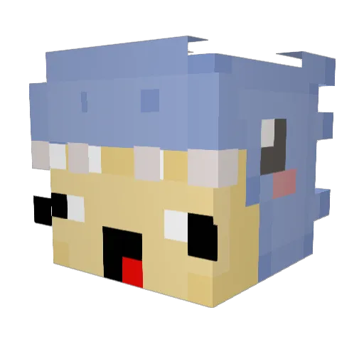 Daylite23 Minecraft avatar head, 3D render