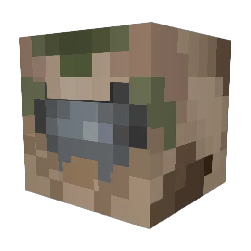 Dayman3631 Minecraft avatar head, 3D render