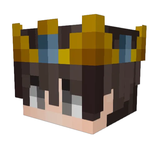 DaymasS Minecraft avatar head, 3D render