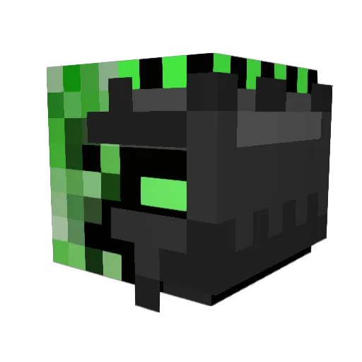 Daymiun Minecraft avatar head, 3D render