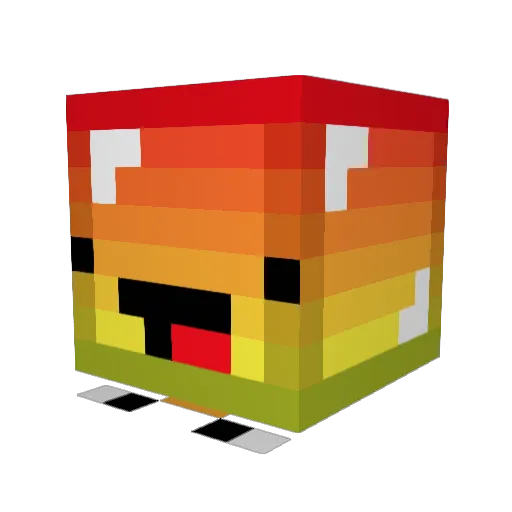 Dayn_ Minecraft avatar head, 3D render