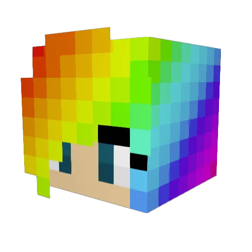 DaynaYoo Minecraft avatar head, 3D render