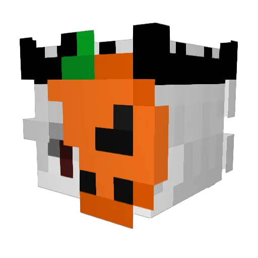 Daynce Minecraft avatar head, 3D render