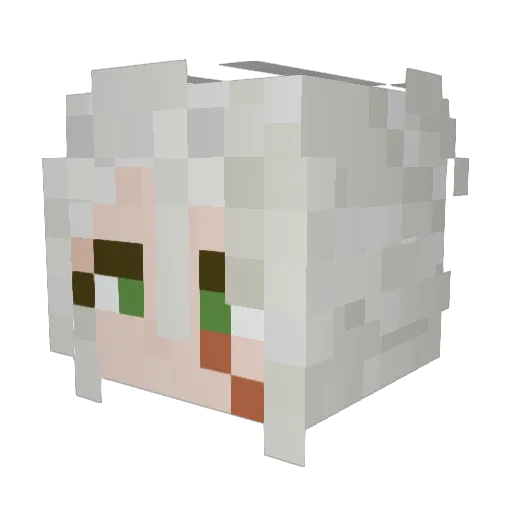 Daynki Minecraft avatar head, 3D render