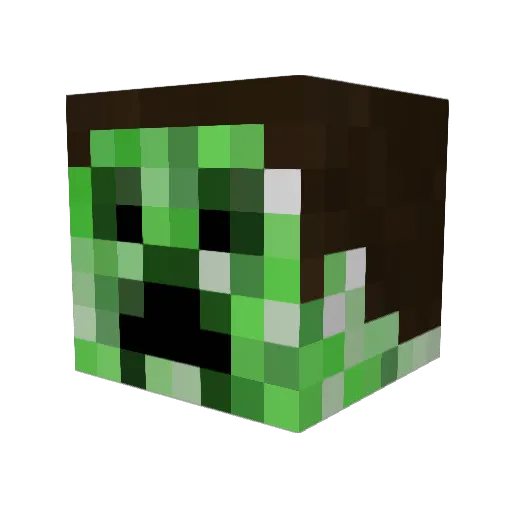 DayolAffliction Minecraft avatar head, 3D render