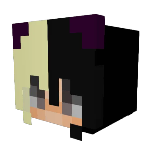 Dayra28 Minecraft avatar head, 3D render